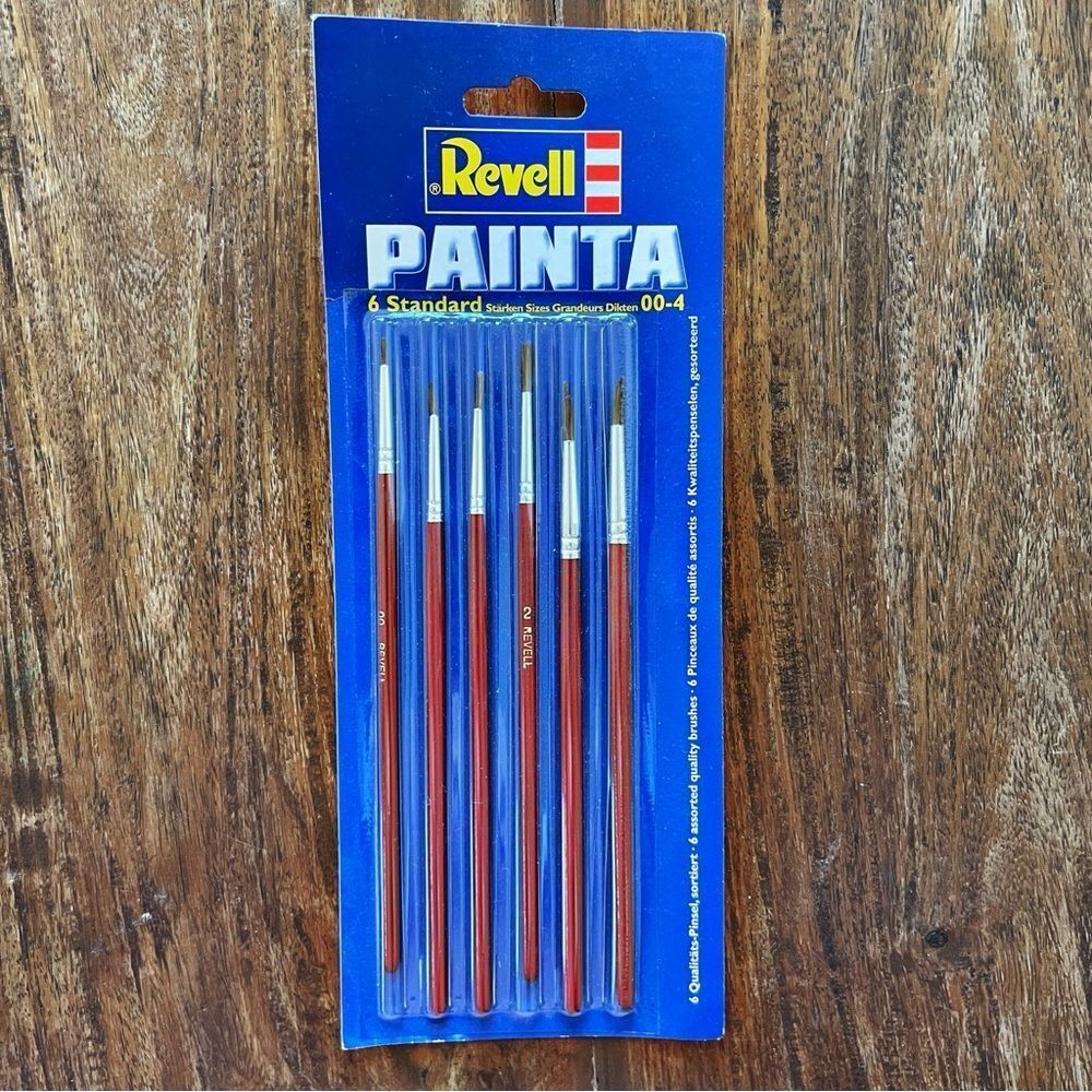Revell Painta Standard Brush Set Sizes 00-4 Model Making